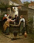 Guillaume Seignac Canvas Paintings - By The Well